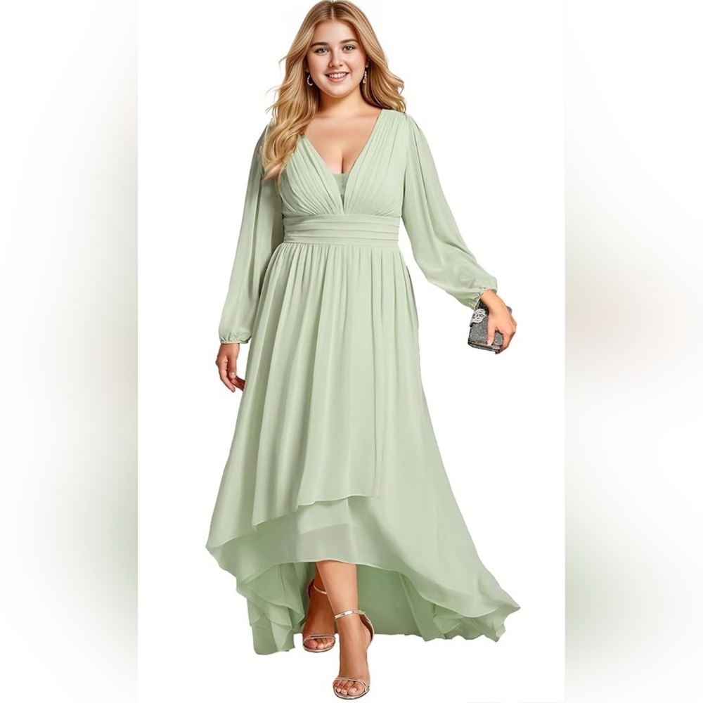 Ever Pretty Mint Green A-line Chiffon Dress